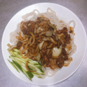 Hand-Made Noodles With Roasted Lamb 凉面烤肉