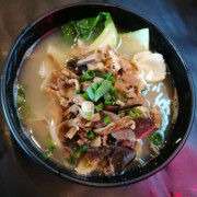 Handmade Noodle Soup With Mixed Lamb Haggis 羊杂汤面