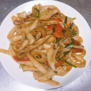 Stir-Fried Sliced Noodle With Pork 猪炒刀削